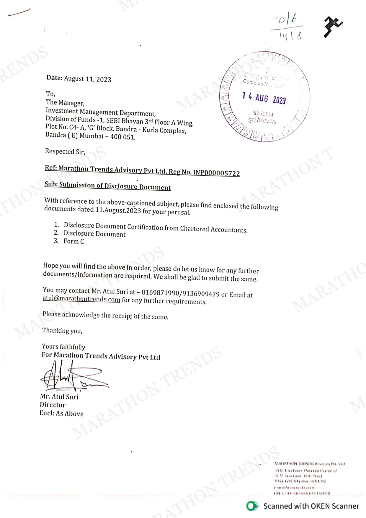 Disclosure Document — page 1 of 37