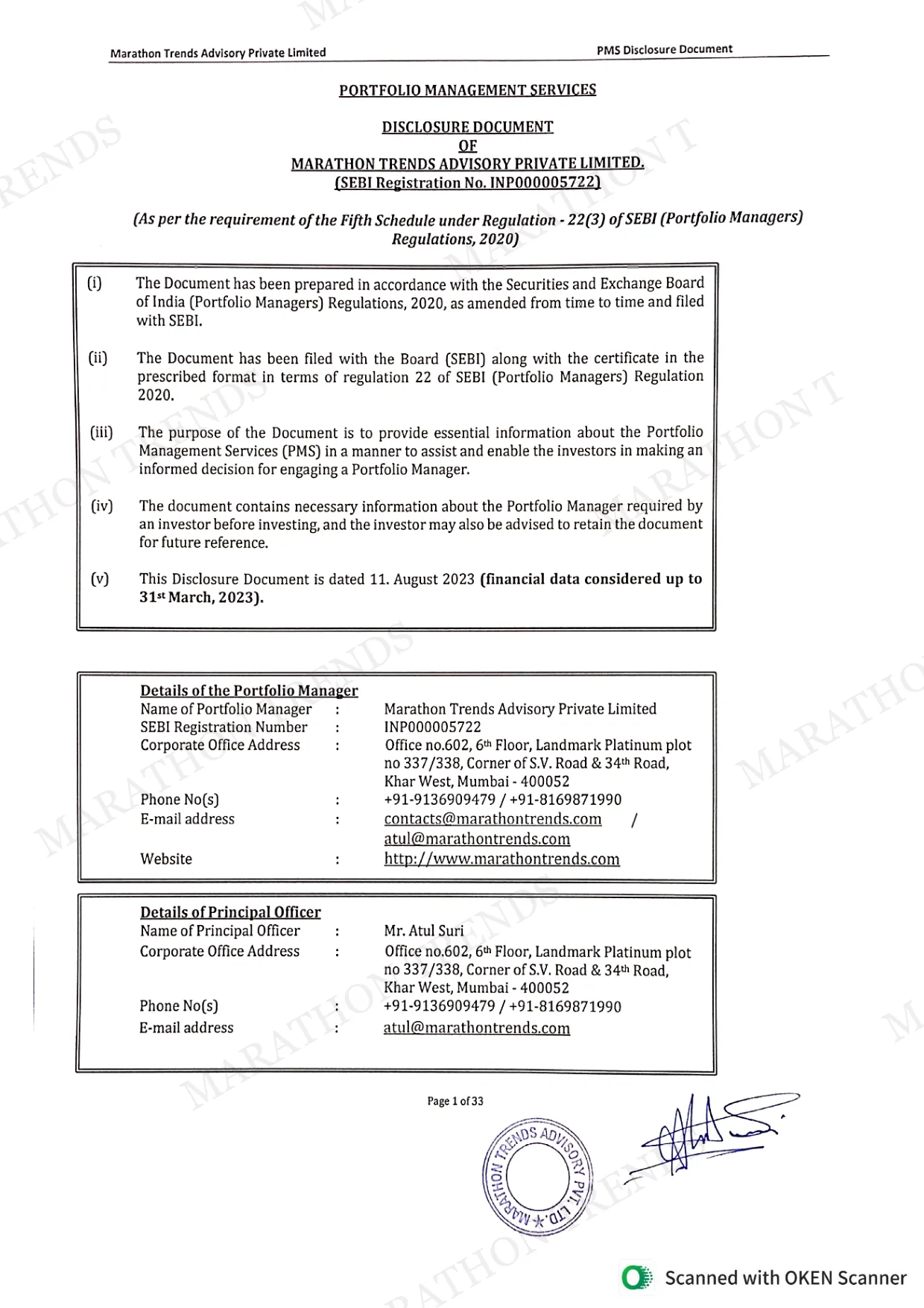 Disclosure Document — page 4 of 37