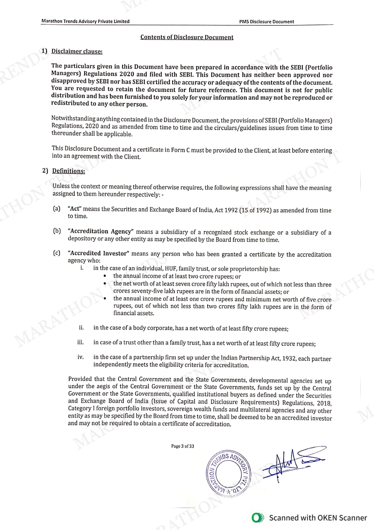 Disclosure Document — page 6 of 37