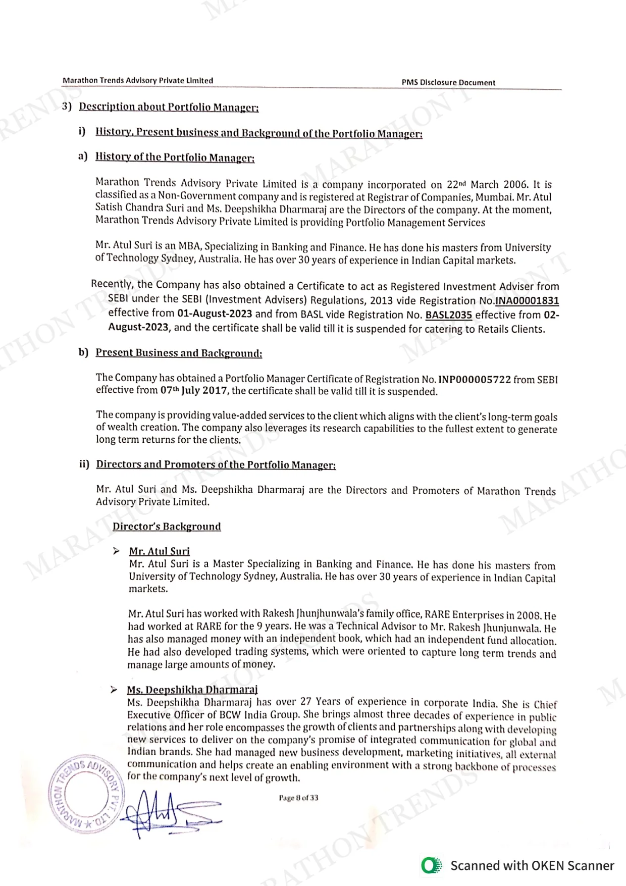 Disclosure Document — page 11 of 37