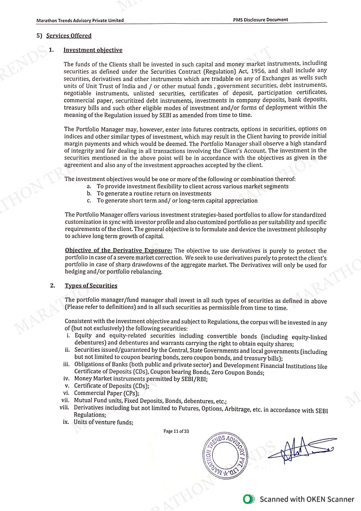 Disclosure Document — page 14 of 37