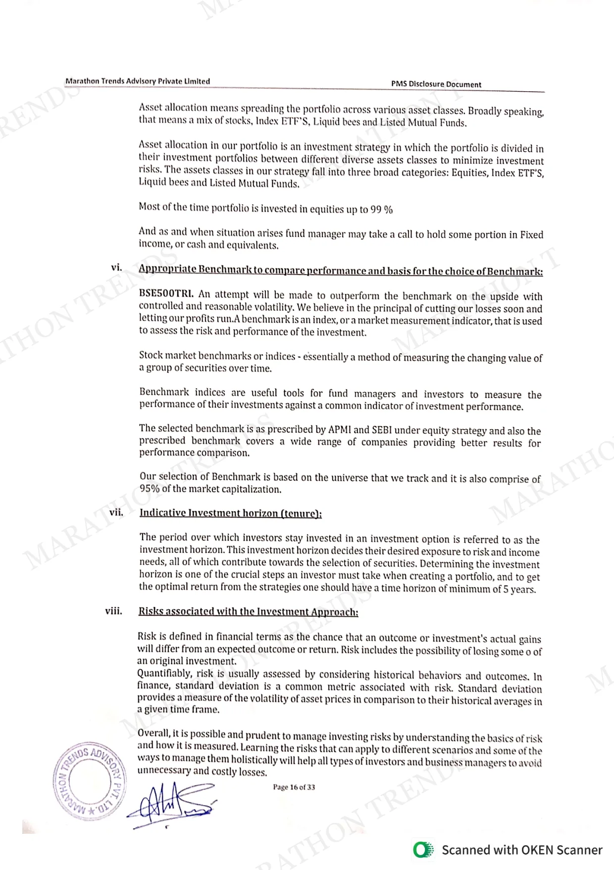 Disclosure Document — page 19 of 37