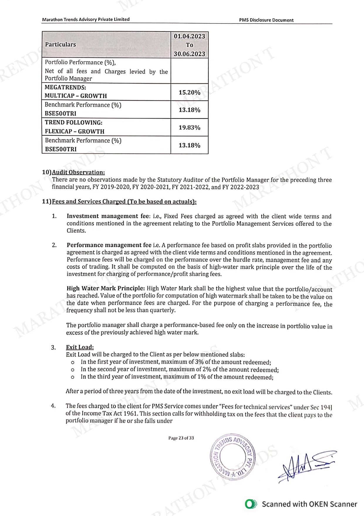 Disclosure Document — page 26 of 37
