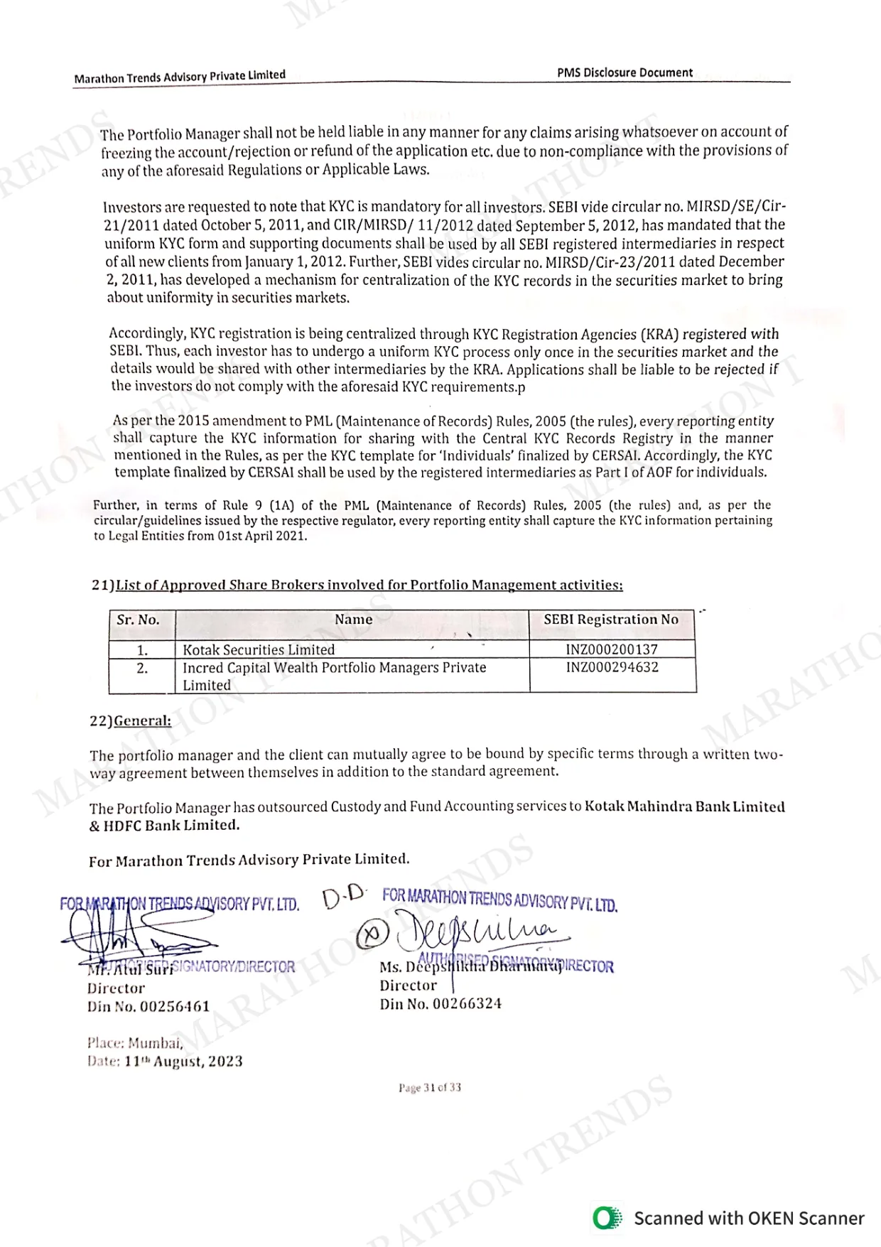 Disclosure Document — page 34 of 37