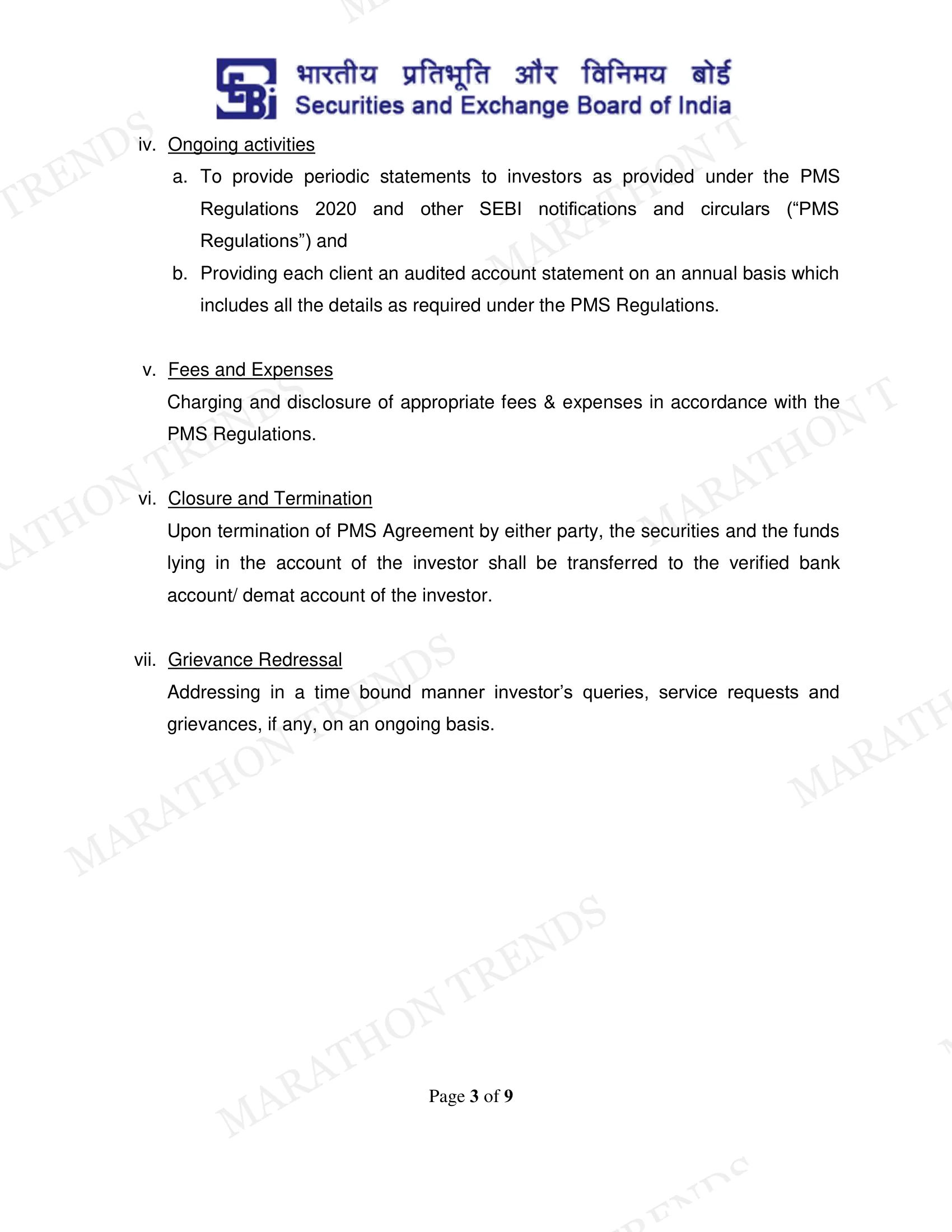 Investor Charter — page 3 of 9